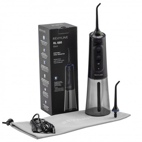 Компактные ирригаторы Revyline RL 660 Black в современном дизайне доступны в Красноярском крае