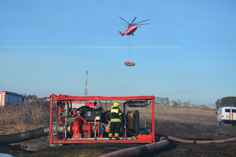 Прошли масштабные учения по предотвращению и ликвидации возможных ЧС, связанных с паводком и природными пожарами