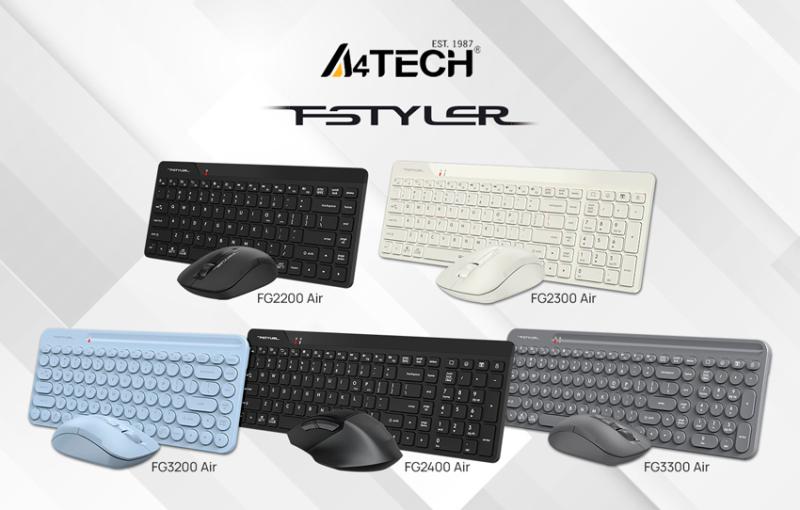 Беспроводные наборы A4Tech Fstyler: мобильные и бесшумные