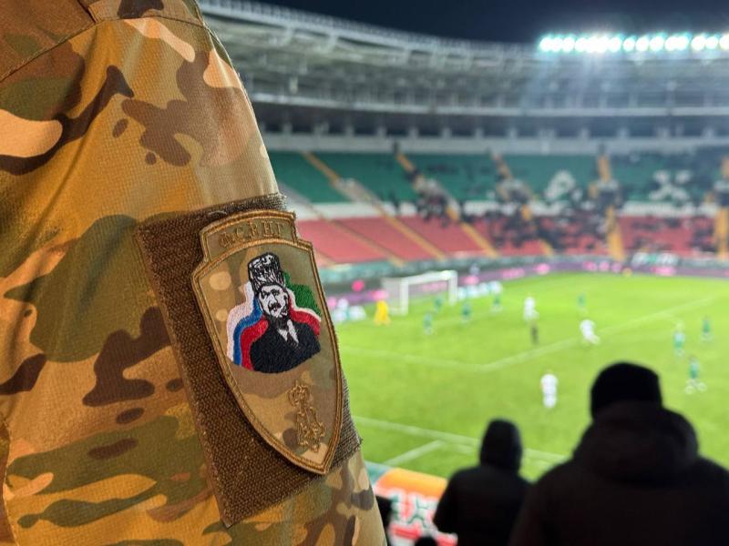 РОСГВАРДИЯ ОБЕСПЕЧИЛА БЕЗОПАСНОСТЬ ФУТБОЛЬНОГО МАТЧА РПЛ «АХМАТ» - «РУБИН» В ЧЕЧЕНСКОЙ РЕСПУБЛИКЕ
