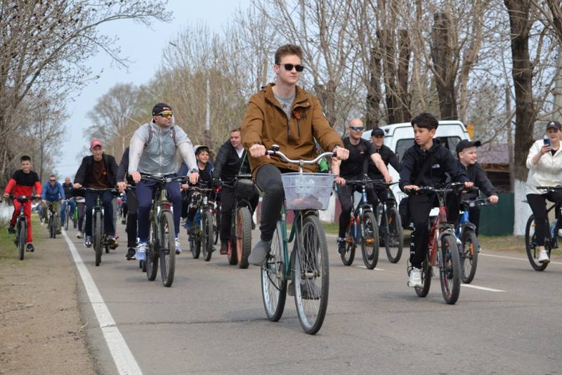 Участниками велопробега, посвящённого 80-летию Победы, стали военнослужащие и сотрудники Росгвардии ЕАО
