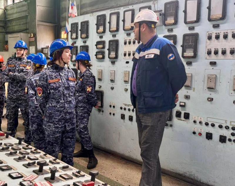 Профильный класс Росгвардии ознакомился с работой ТЭЦ в Биробиджане