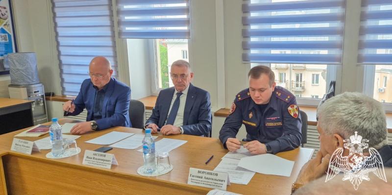 Заместитель начальника регионального Управления Росгвардии принял участие в заседании Комитета по предпринимательской деятельности в сфере безопасности во Владимире