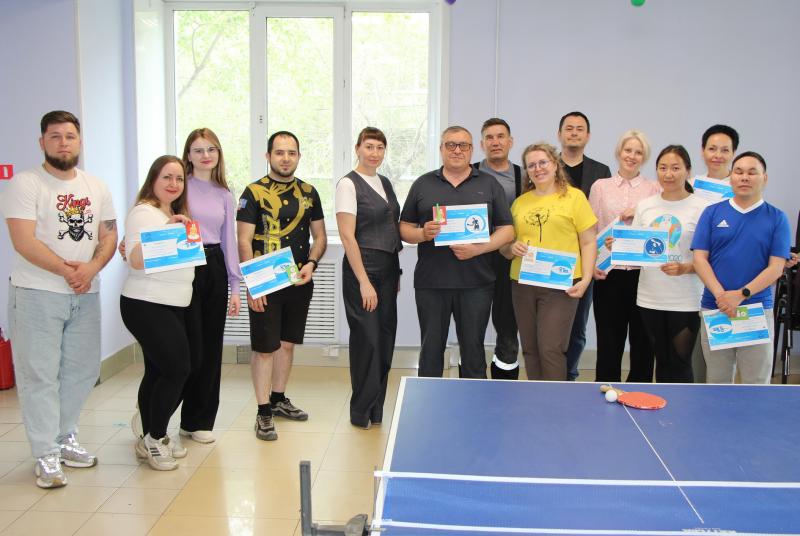 Турнир на настольному теннису провели в забайкальском Росреестре 