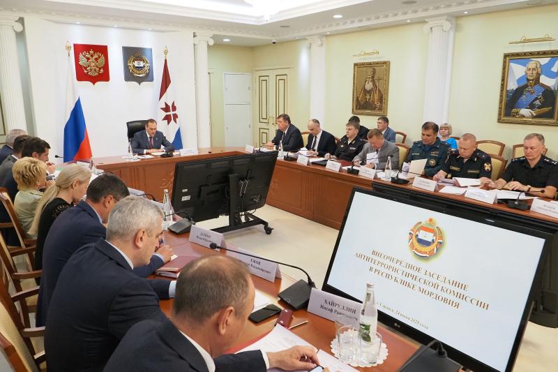 В Мордовии руководитель территориального управления Росгвардии
принял участие в  заседании региональной АТК