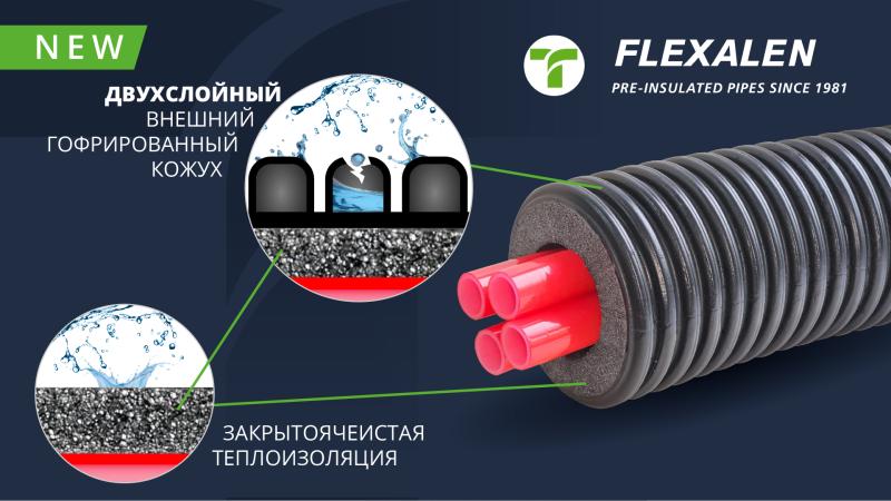Thermaflex запустила в России производство обновлённой линейки трубопроводов Flexalen с трубами из PEX-A и двухслойным кожухом